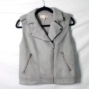 Philosophy Faux Suede Moto Vest